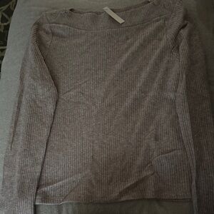 Madewell Ribbed Crew Neck Sweater - Taupe